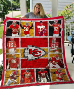 Buy Kansas City Chiefs Quilt Blanket & Quilt Bedding Set 01