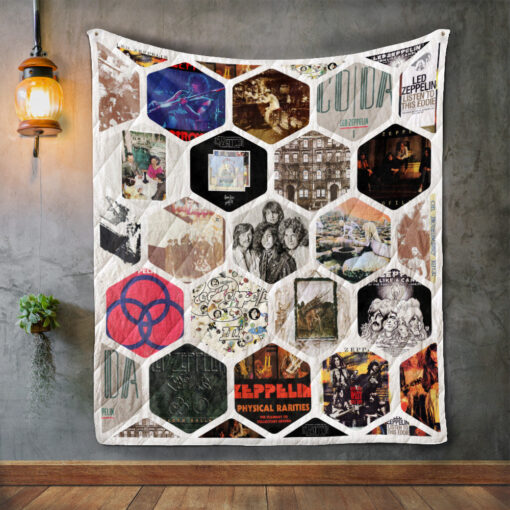 Buy Led Zeppelin Album Covers Quilt Blanket & Quilt Bedding Set