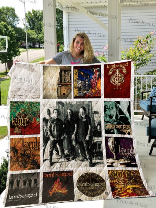 Buy Lamb Of God Albums Cover Poster Quilt Blanket & Quilt Bedding Set Ver 2