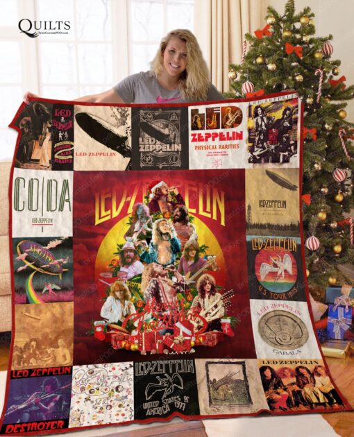 Buy Ledzepplin Christmas Tree Quilt Blanket & Quilt Bedding Set