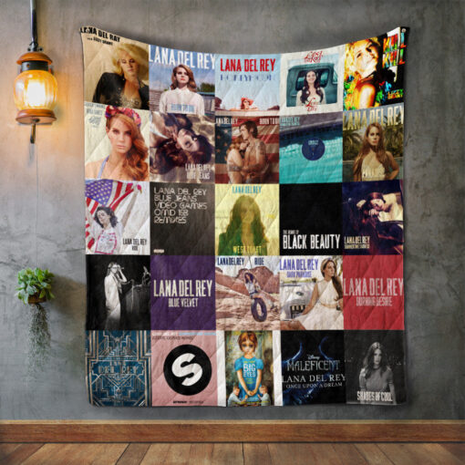 Buy Lana Del Rey Album Covers Quilt Blanket & Quilt Bedding Set