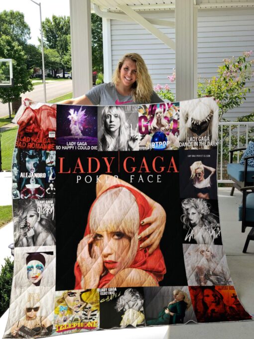 Buy Lady Gaga Quilt Blanket & Quilt Bedding Set For Fans Ver 17