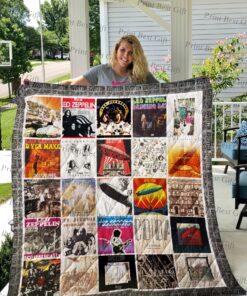 Buy Led Zeppelin Albums Cover Poster Quilt Blanket & Quilt Bedding Set Ver 3