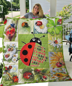 Buy Ladybug Lady Classy Sassy And A Bit Smart Assy Quilt Blanket & Quilt Bedding Set Great Customized Blanket Gifts For Birthday Christmas Thanksgiving