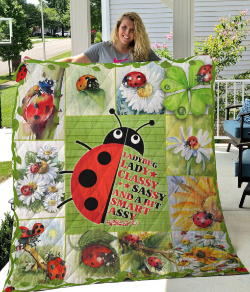 Buy Ladybug Lady Classy Sassy And A Bit Smart Assy Quilt Blanket & Quilt Bedding Set Great Customized Blanket Gifts For Birthday Christmas Thanksgiving