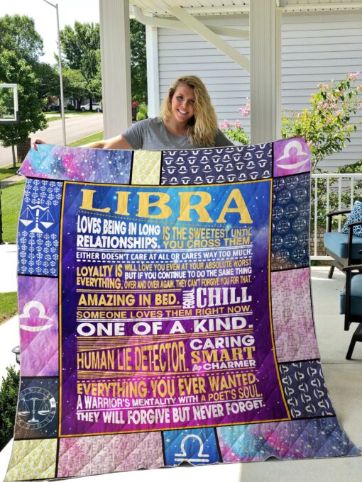 Buy Libra Loves Being In Long Relationship Quilt Blanket & Quilt Bedding Set Great Customized Blanket Gifts For Birthday Christmas Thanksgiving