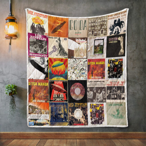 Buy Led Zeppelin 2 Album Covers Quilt Blanket & Quilt Bedding Set