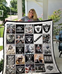 Buy Las Vegas Raiders Super Bowl Champions Quilt Blanket & Quilt Bedding Set Great Customized Blanket Gifts For Birthday Christmas Thanksgiving