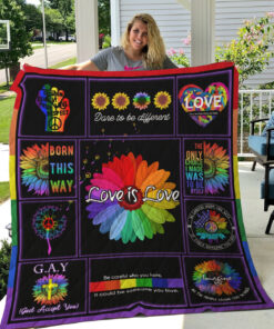 Buy Lgbt Pride Born This Way Quilt Blanket & Quilt Bedding Set Great Customized Blanket Gifts For Birthday Christmas Thanksgiving