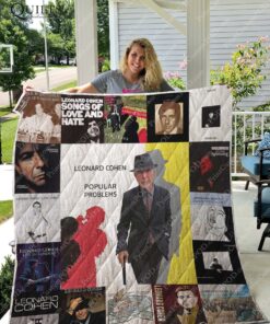 Buy Leonard Cohen Albums Quilt Blanket & Quilt Bedding Set For Fans Ver 17