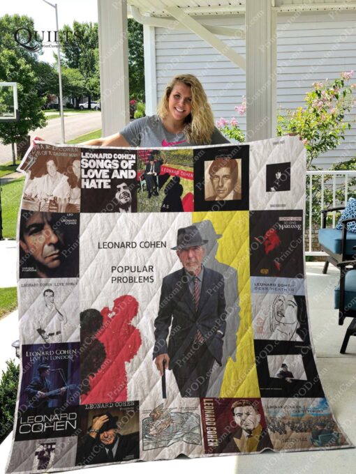 Buy Leonard Cohen Albums Quilt Blanket & Quilt Bedding Set For Fans Ver 17