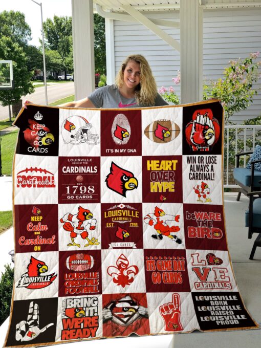 Buy Limited Edition Louisville Cardinals Quilt Blanket & Quilt Bedding Set