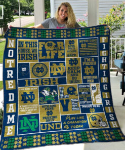 Buy Limited Edition Notre Dame Fighting Irish Quilt Blanket & Quilt Bedding Set