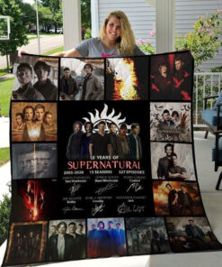 Buy Limited Edition Supernatural All Season Plus Size Quilt Blanket & Quilt Bedding Set - 15 Years 15 Season Posters