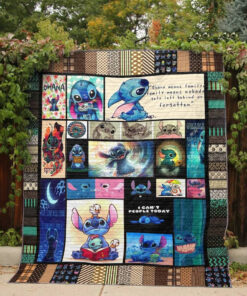 Buy Lilo And Stitch Ohana Means Family All Season Plus Size Quilt Blanket & Quilt Bedding Set