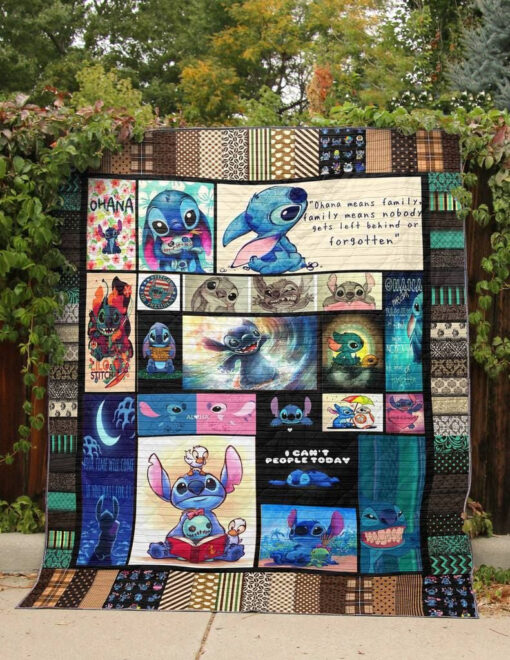 Buy Lilo And Stitch Ohana Means Family All Season Plus Size Quilt Blanket & Quilt Bedding Set