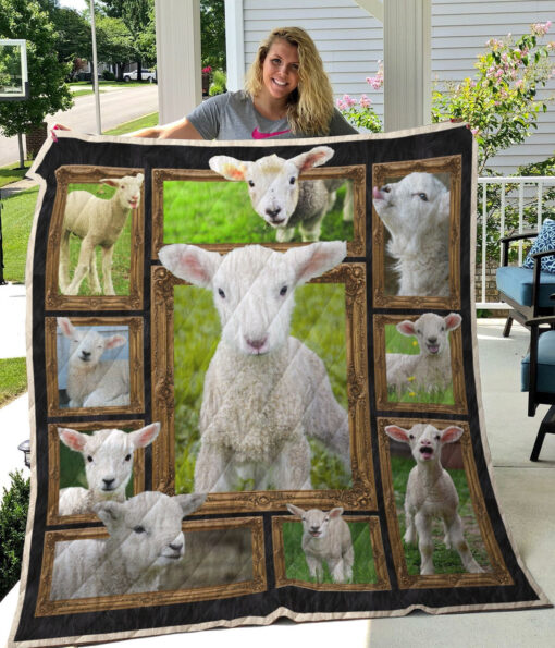 Buy Little Lamb Quilt Blanket & Quilt Bedding Set Great Customized Gifts For Birthday Christmas Thanksgiving Perfect Gifts For Lamb Lover