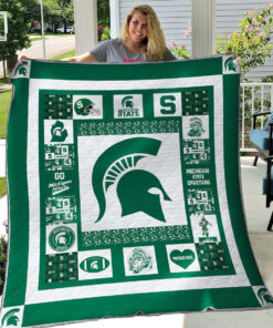 Buy Limited Edition Michigan State Spartans Quilt Blanket & Quilt Bedding Set