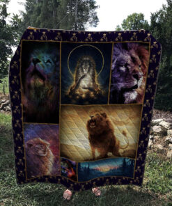 Buy Lion Vintage Quilt Blanket & Quilt Bedding Set Great Customized Gifts For Birthday Christmas Thanksgiving Perfect Gifts For Lion Lover