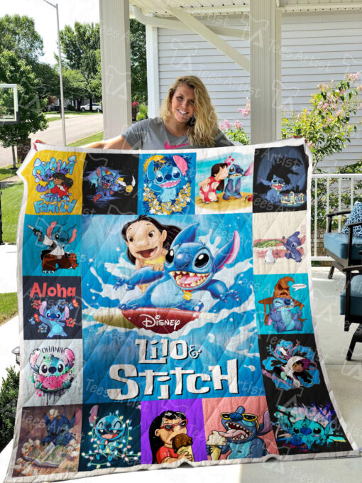 Buy Lilo And Stitch Quilt Blanket & Quilt Bedding Set 0600