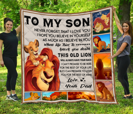 Buy Lion King-Dad-To My Son Quilt Blanket & Quilt Bedding Set