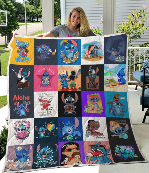 Buy Lilo And Stitch Quilt Blanket & Quilt Bedding Set 01