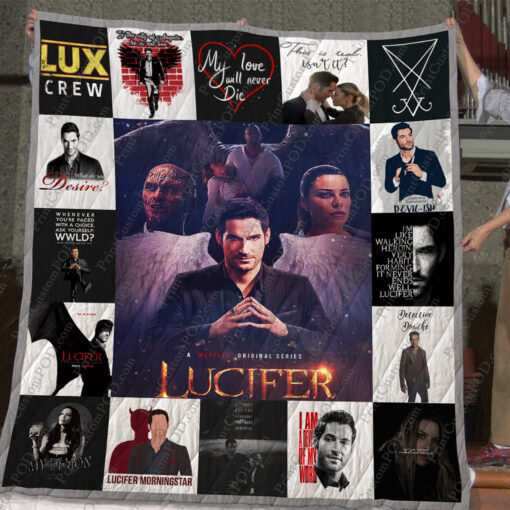 Buy Lucifer T-Shirt Quilt Blanket & Quilt Bedding Set