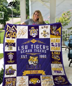 Buy Lsu Tigers Quilt Blanket & Quilt Bedding Set 01