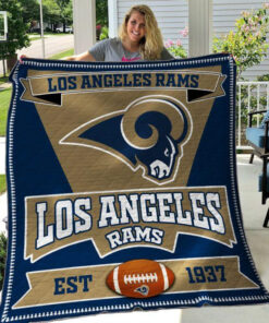 Buy Los Angeles Rams Quilt Blanket & Quilt Bedding Set 05