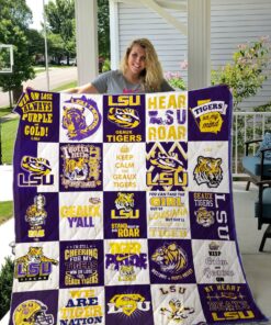 Buy Lsu Tigers Quilt Blanket & Quilt Bedding Set 02