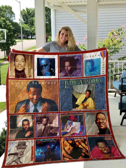 Buy Luther Vandross Quilt Blanket & Quilt Bedding Set 01