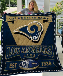 Buy Los Angeles Rams Quilt Blanket & Quilt Bedding Set - Meteew