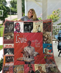 Buy Louis Armstrong  Albums Quilt Blanket & Quilt Bedding Set For Fans Ver 17