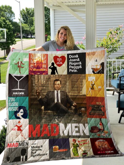 Buy Mad Men Poster Quilt Blanket & Quilt Bedding Set