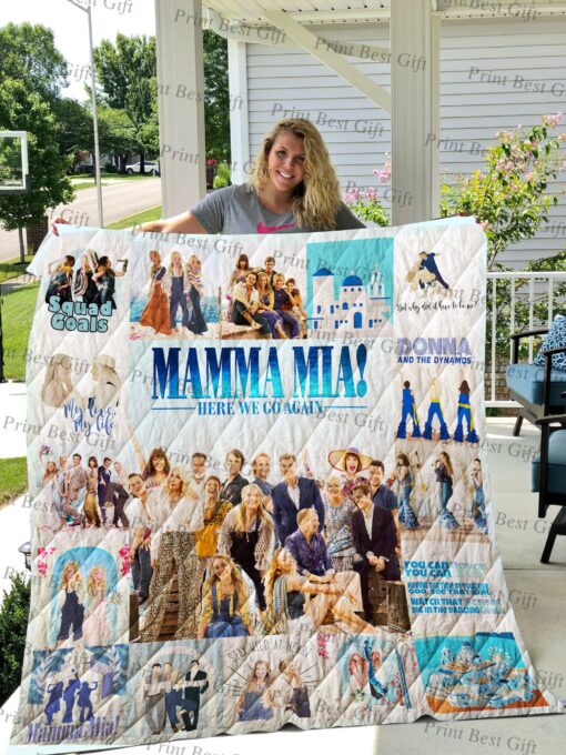 Buy Mamma Mia Poster Quilt Blanket & Quilt Bedding Set