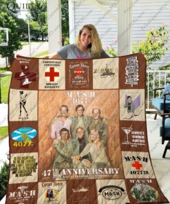 Buy M*A*S*H 4077 47Th Anniversary Quilt Blanket & Quilt Bedding Set For Fans Ver 17