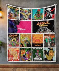 Buy Major Lazer Album Covers Quilt Blanket & Quilt Bedding Set