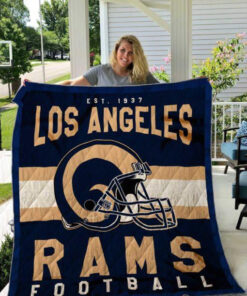 Buy Los Angeles Rams Quilt Blanket & Quilt Bedding Set 01 - Meteew