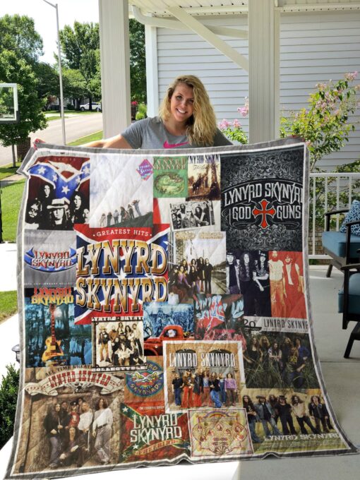 Buy Lynyrd Skynyrd Albums Cover Poster Quilt Blanket & Quilt Bedding Set Ver 4