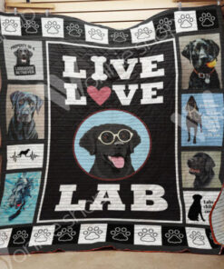 Buy Live Love Labrador Retriever Quilt Blanket & Quilt Bedding Set Great Customized Blanket Gifts For Birthday Christmas Thanksgiving