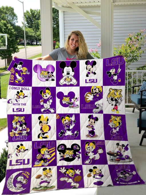 Buy Lsu + Mickey Quilt Blanket & Quilt Bedding Set