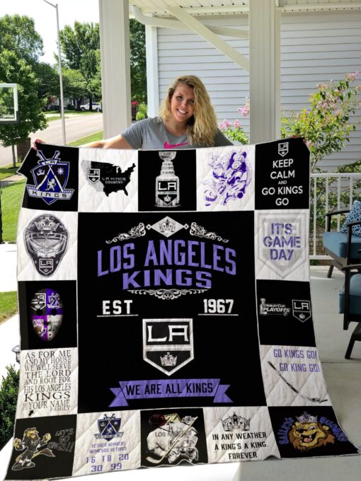 Buy Los Angeles Kings Quilt Blanket & Quilt Bedding Set 01