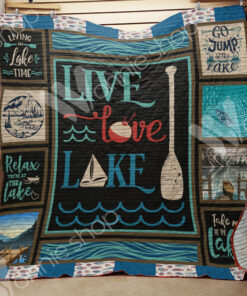 Buy Live Love Lake Quilt Blanket & Quilt Bedding Set Great Customized Blanket Gifts For Birthday Christmas Thanksgiving