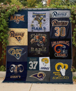 Buy Los Angeles Rams Quilt Blanket & Quilt Bedding Set 06