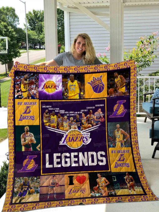 Buy Los Angeles Lakers Legends All Season Plus Size Quilt Blanket & Quilt Bedding Set