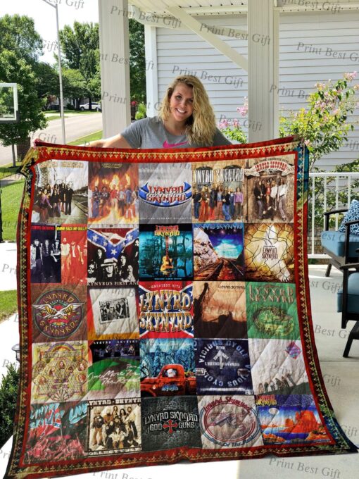 Buy Lynyrd Skynyrd Albums Cover Poster Quilt Blanket & Quilt Bedding Set Great Customized Blanket Gifts For Birthday Christmas Thanksgiving