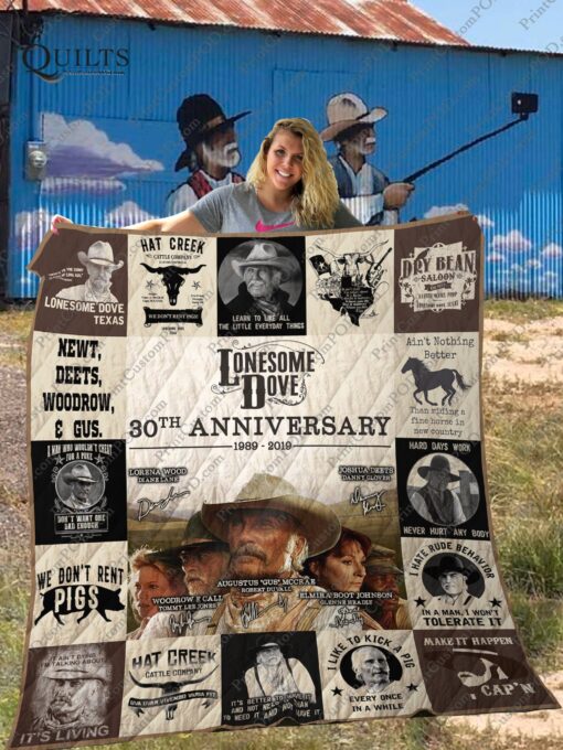 Buy Lonesome Dove 30Th Anniversary Quilt Blanket & Quilt Bedding Set For Fans Ver 17