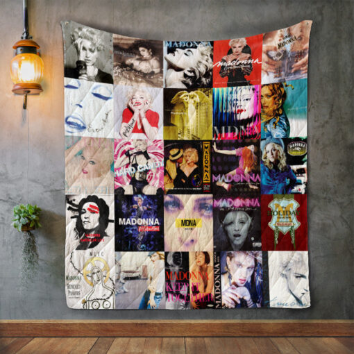 Buy Madonna Style Three Album Covers Quilt Blanket & Quilt Bedding Set