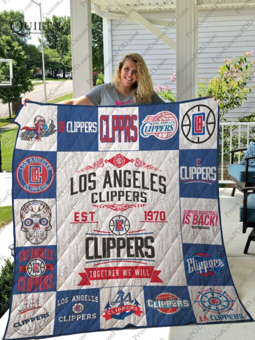 Buy Los Angeles Clippers Quilt Blanket & Quilt Bedding Set Ver 17