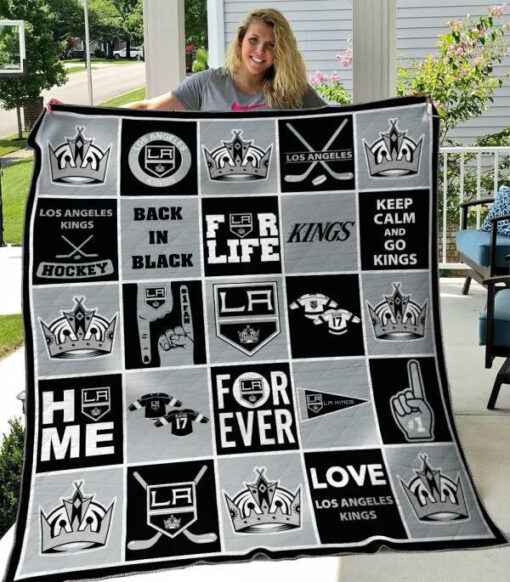 Buy Los Angeles Kings Quilt Blanket & Quilt Bedding Set 04